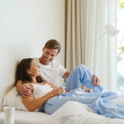 Khios pyjamasbukse dame XL blå