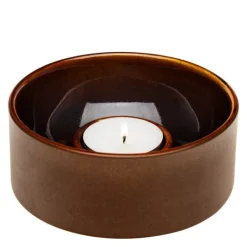 Kirnu lyslykt 11x5 cm brun