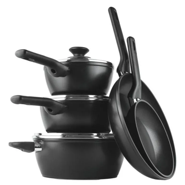 Kitchen Essentials grytesett 5 deler svart