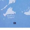 Kjøkkenhåndkle 70x50 cm "Cape Cod" hvit/blå