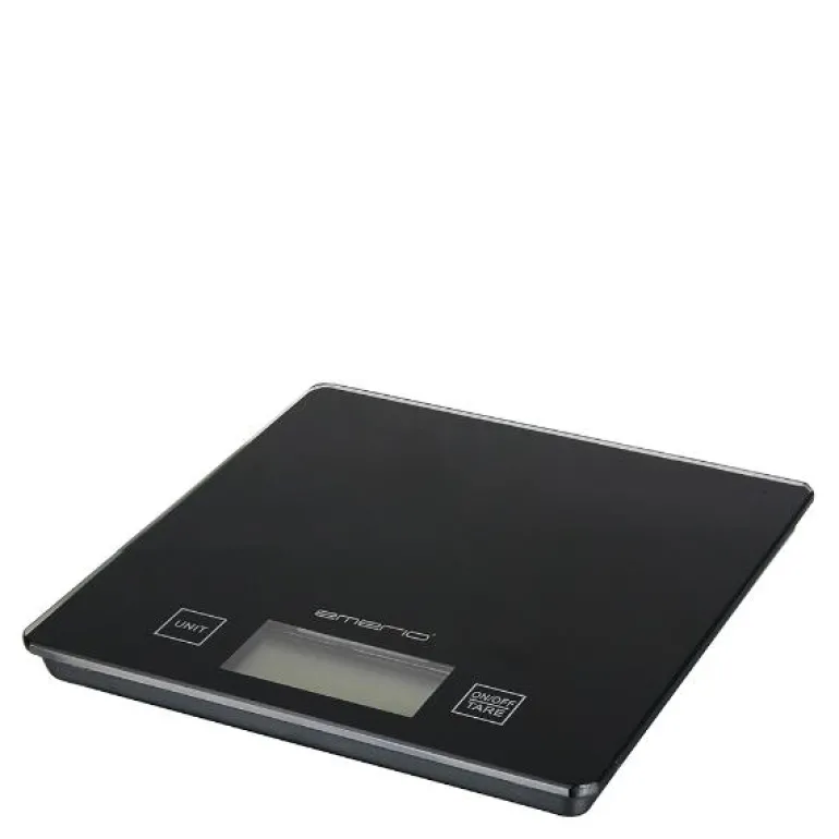 Kjøkkenvekt 5 kg glass svart