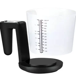 Kjøkkenvekt med målebeger 3 kg 1200 ml KV310 svart