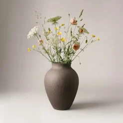 Knabstrup vase 20 cm bark