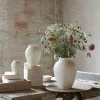 Knabstrup vase 20 cm hvit