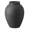 Knabstrup vase 12,5 cm svart