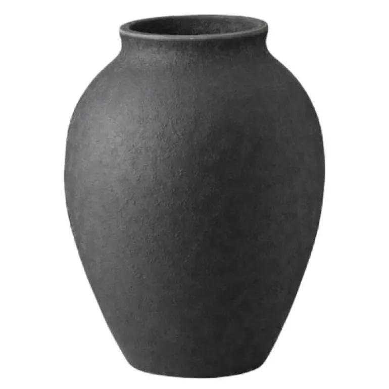 Knabstrup vase 12,5 cm svart