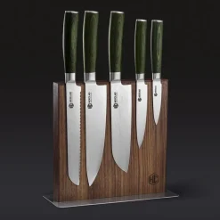 Knivblokk 23 cm valnøtt