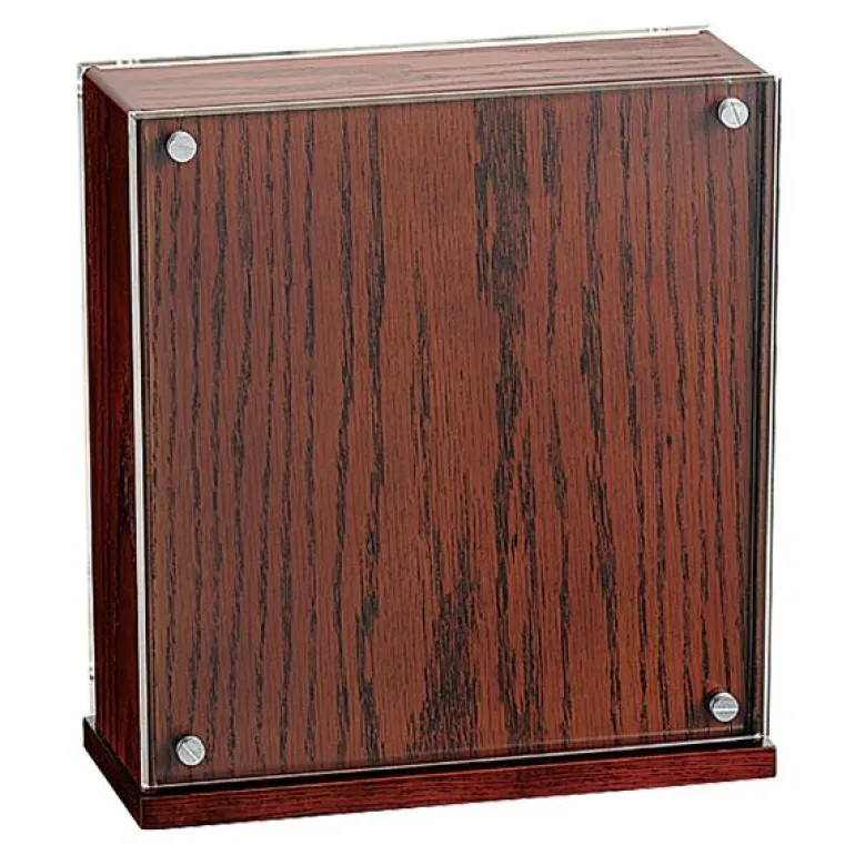 Knivblokk 26x24x10 cm brun