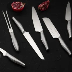 Knivsett 5 deler rustfritt stål