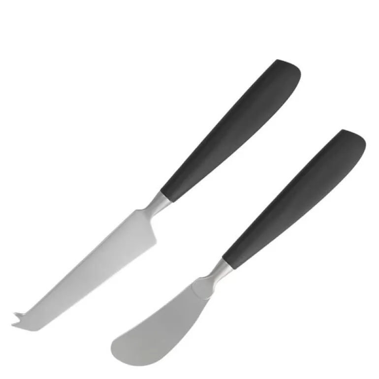 Knivsett med ost-og smørkniv 2 stk nylon