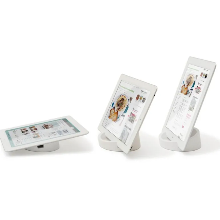 Kokebokstativ til nettbrett/mobil 11,4 cm hvit