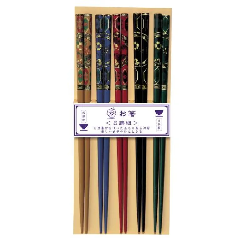 Komon spisepinner 5 par japansk