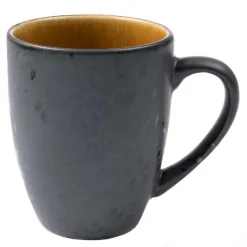 Krus 30 cl svart/amber
