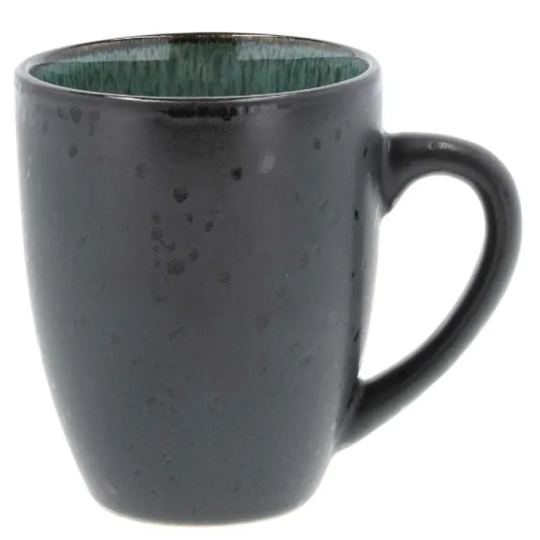 Krus 30 cl svart/grønn