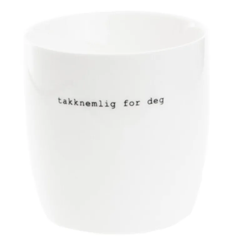 Krus takknemlig for deg 30 cl hvit