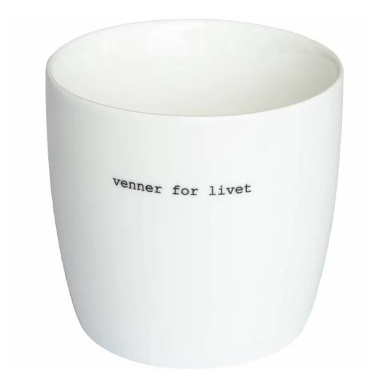Krus Venner for livet 30 cl hvit