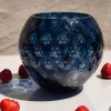 Kugel vase 18 cm royal blå