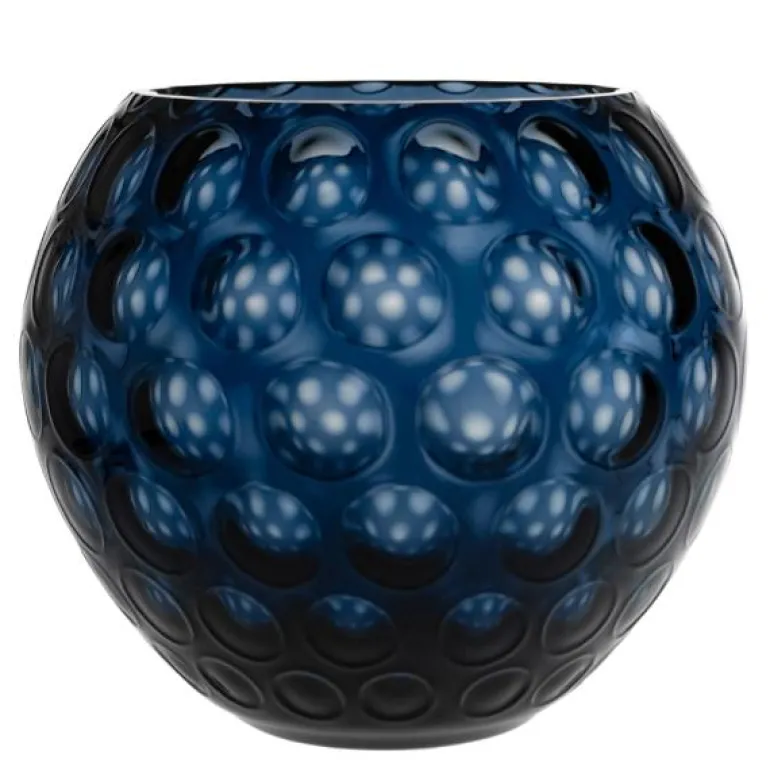 Kugel vase 18 cm royal blå