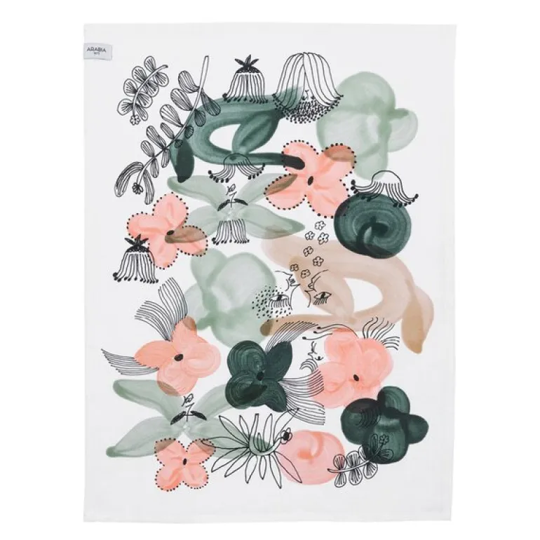 Kukkamaa kjøkkenhåndkle 50x70 cm grønn