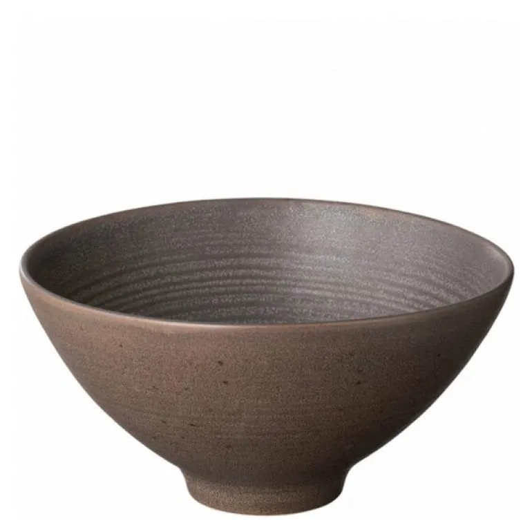 Kumi skål L 17 cm mørk brun