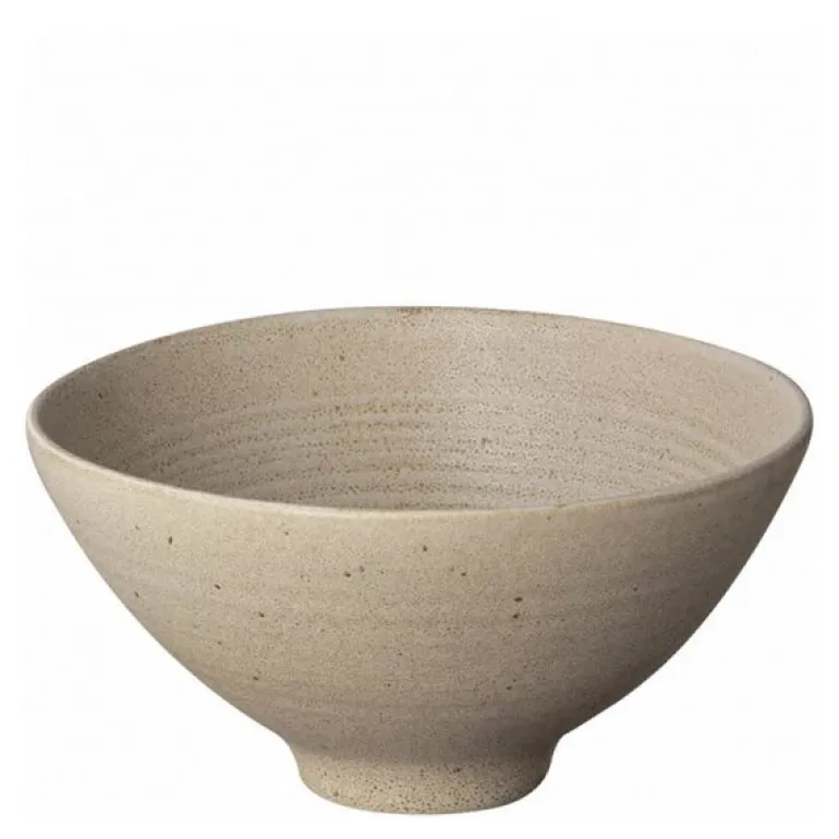 Kumi skål L 8,5x17 cm lys brun