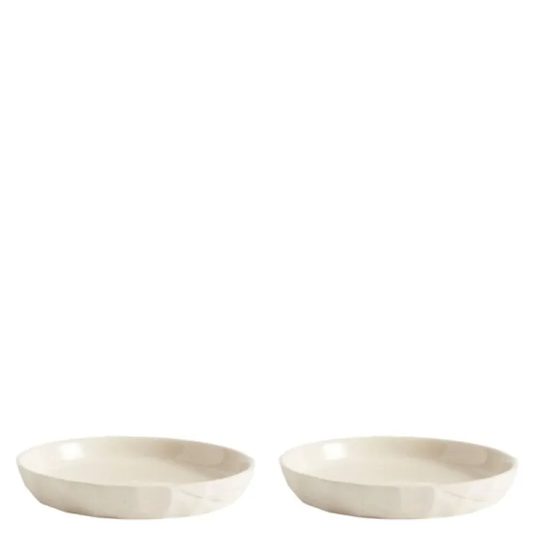 Kuri desserttallerken 16 cm 2 stk beige