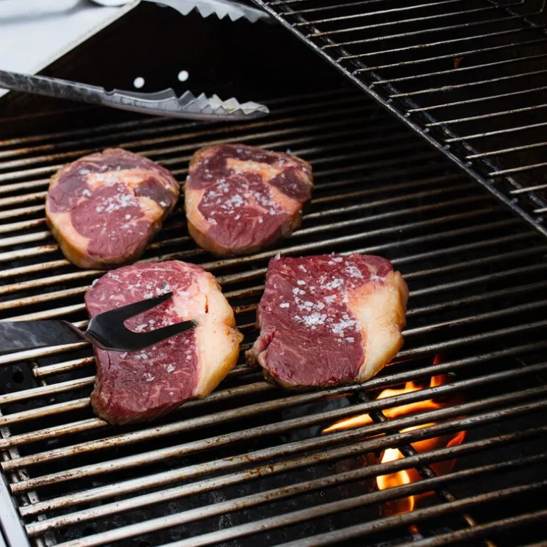 Kuro BBQ gaffel 12,2 cm brun/rustfri