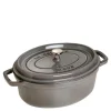 La Cocotte oval gryte 29 cm 4,2L grå