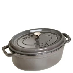 La Cocotte oval gryte 29 cm 4,2L grå