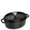 La Cocotte oval gryte 29 cm 4,2L svart