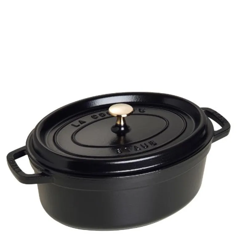 La Cocotte oval gryte 29 cm 4,2L svart