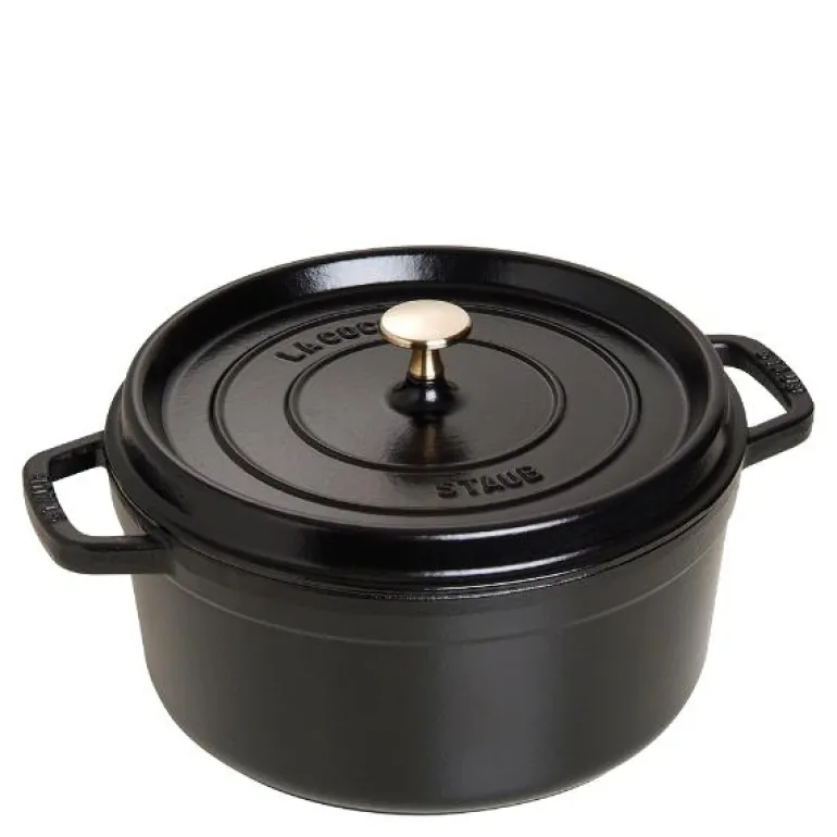 La Cocotte rund gryte 26 cm 5,2L svart