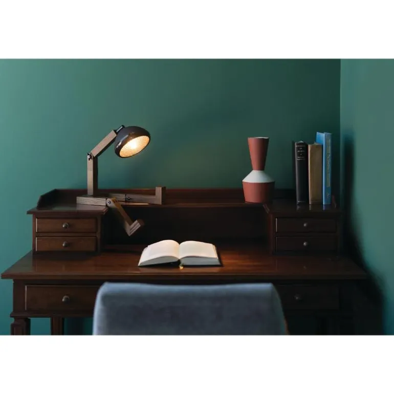 Lampe 39 cm svart/ask