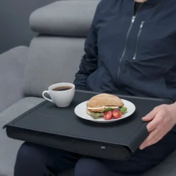 Laptray knebrett anti-slip 46x38 cm svart
