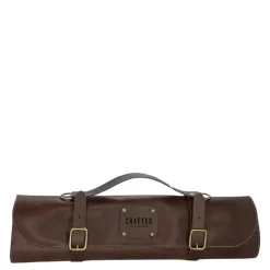 Leather knivveske 41 cm brun