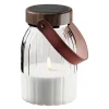 LED glass lanterne 13 x 17 cm solcelledrevet