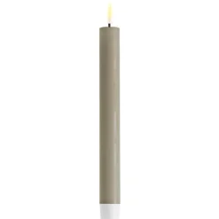 LED kronelys 2,2x24 cm sand