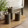 LED kubbelys 7,5x15 cm taupe