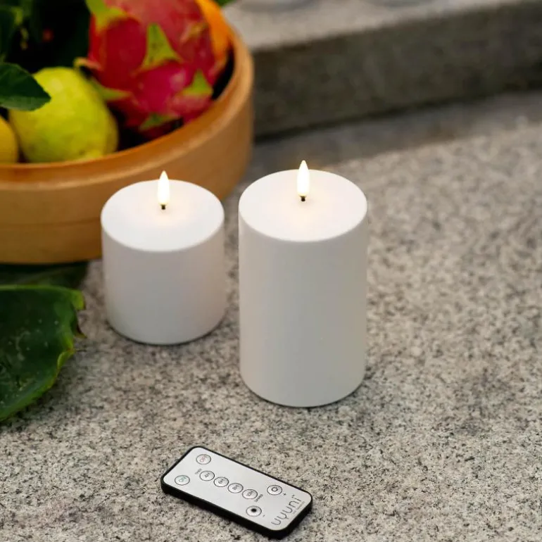 LED-lys utendørs 8x8 cm hvit