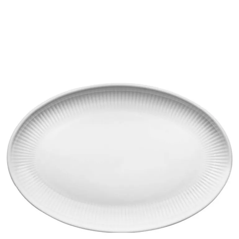 Legio Nova oval tallerken 24,5 cm hvit