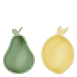 Lemon & Pære snackbolle 19x13 cm Yellow Green