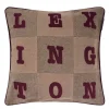 Letter Patch Tweed putetrekk 50x50 cm beige/brown/fig