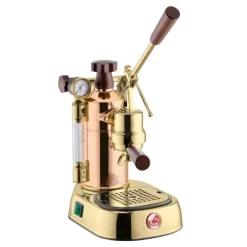 Lever espressomaskin 0,8L professional rame gold kobber