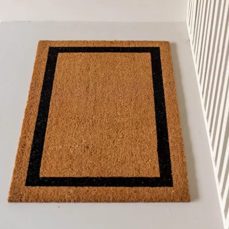 Lido kokos dørmatte 60x90 cm natur svart