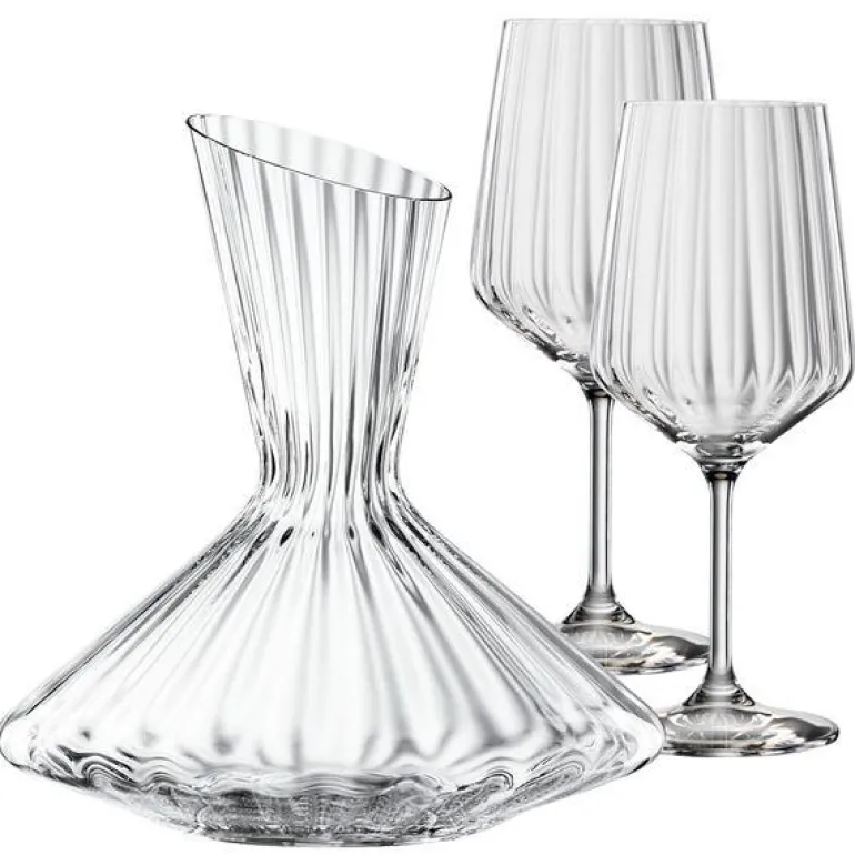 Lifestyle gavesett karaffel og 2 rødvinsglass