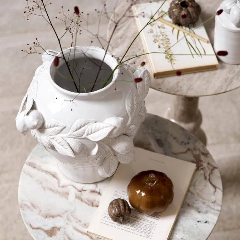 Limone vase 29 cm hvit