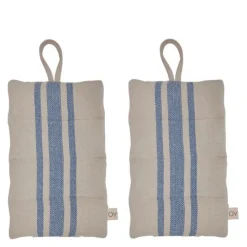 Linu gryteklut 22x14 cm 2 stk blue