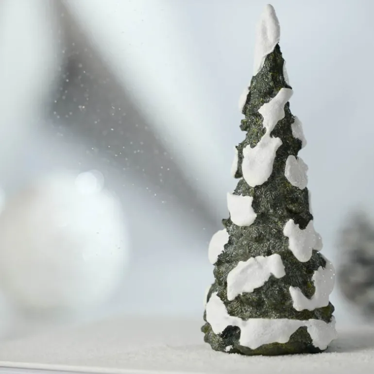 Lite juletre med snø 12 cm