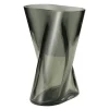Lituus vase liten 18 cm røkfarget glass