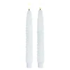 Livia LED-kronelys 25 cm 2 stk hvit
